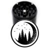 Moon Bird 63mm Black 4-Chamber Weed Crusher