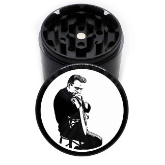 Johnny Cash 1 63mm Black 4-Part Cannabis Grinder
