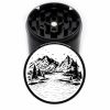 Lake20 63mm Black 4-Chamber Herb Grinder