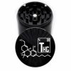 Grinder: THC Molecule , Black, 63mm, 4-piece