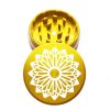 USA Made: Amaryllis, The Puck® Grinder, Gen II, Gold, 63mm, 2-Piece