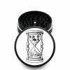 USA Made The Puck® Grinder: Time, Black, 3.500 inch [90mm], 2 Piece