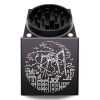 USA Made The Puck® Square Grinder: Aliens, Black, 2.500 [65mm], 2 Piece