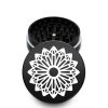 USA Made The Puck® Grinder: Amaryllis Mandala, Black, 3.500 inch [90mm], 2 Piece