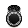 USA Made The Puck® Grinder: The Aztec, Black, 3.500 inch [90mm], 3 Piece