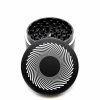 USA Made The Puck® Grinder: Black Hole, Black, 3.500 inch [90mm], 3 Piece
