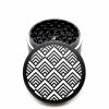 USA Made The Puck® Grinder: Energy Mandala, Black, 3.500 inch [90mm], 3 Piece