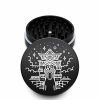 USA Made The Puck® Grinder: Kyoto, Black, 3.500 inch [90mm], 2 Piece