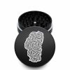 USA Made The Puck® Grinder: Lake Tahoe 3, Black, 3.500 inch [90mm], 2 Piece