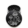 USA Made The Puck® Mushroom Grinder: Black, 3.500 inch [90mm], 3 Piece (Copy)