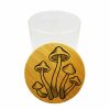 Mushrooms Weed Jar Glass Container – Smell Proof Airtight Herb Storage