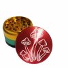 Mushrooms Large Rasta Weed Grinder 2.5" – Premium Aluminum Herb Grinder
