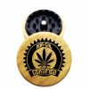 The Hybrid™ Mini Grinder: Nor Cal Cert, Black Polymer Insert + Wood, 2.3 Inch, 2-Piece