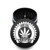USA Made The Puck® Grinder: Nor Cal Cert, Black, 3.500 inch [90mm], 2 Piece