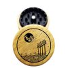 The Hybrid™ Mini Grinder: Nothing, Black Polymer Insert + Wood, 2.3 Inch, 2-Piece
