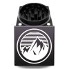 USA Made The Puck® Square Grinder: Retro MTN, Black, 2.500 [65mm], 2 Piece