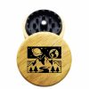 The Hybrid™ Mini Grinder: Space Mountain, Black Polymer Insert + Wood, 2.3 Inch, 2-Piece
