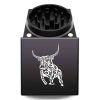 USA Made The Puck® Square Grinder: Taurus, Black, 2.500 [65mm], 2 Piece
