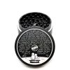 USA Made The Puck® Grinder: The Greater Question, Black, 3.500 inch [90mm], 3 Piece