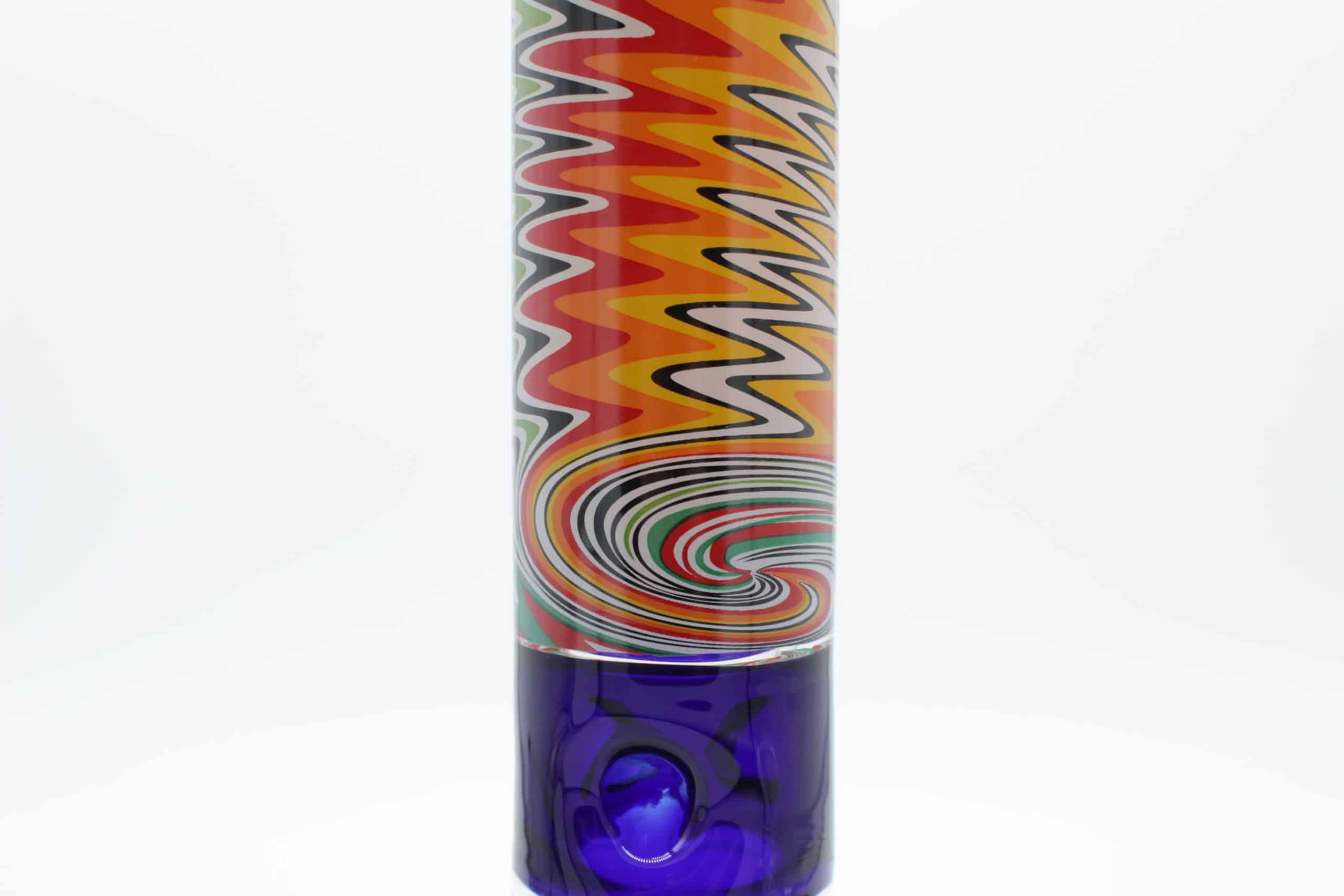 13” Tie-Dye Beaker Bong – Thick Borosilicate Glass with Ice Catcher & Color Downstem - Image 3
