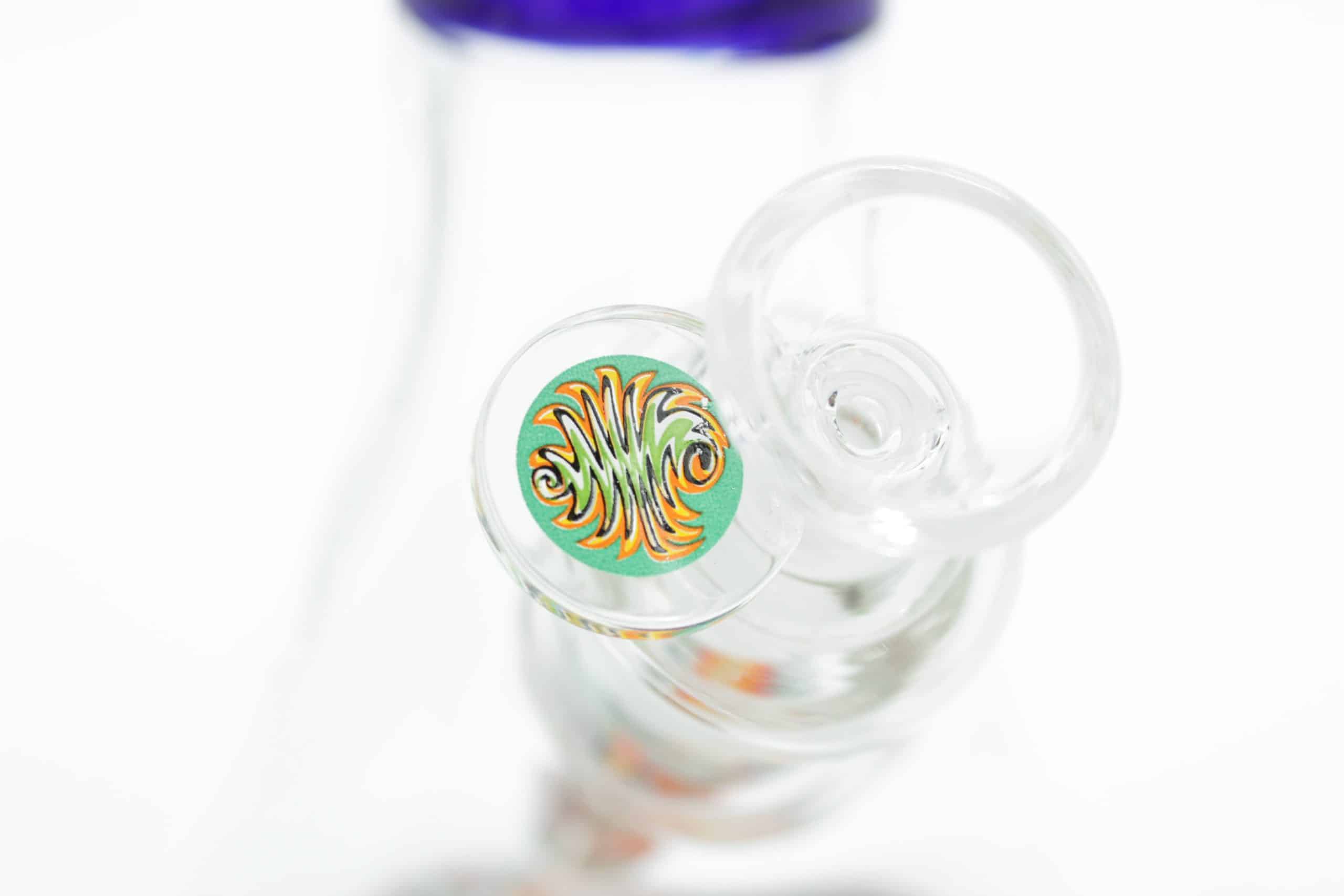 13” Tie-Dye Beaker Bong – Thick Borosilicate Glass with Ice Catcher & Color Downstem - Image 5