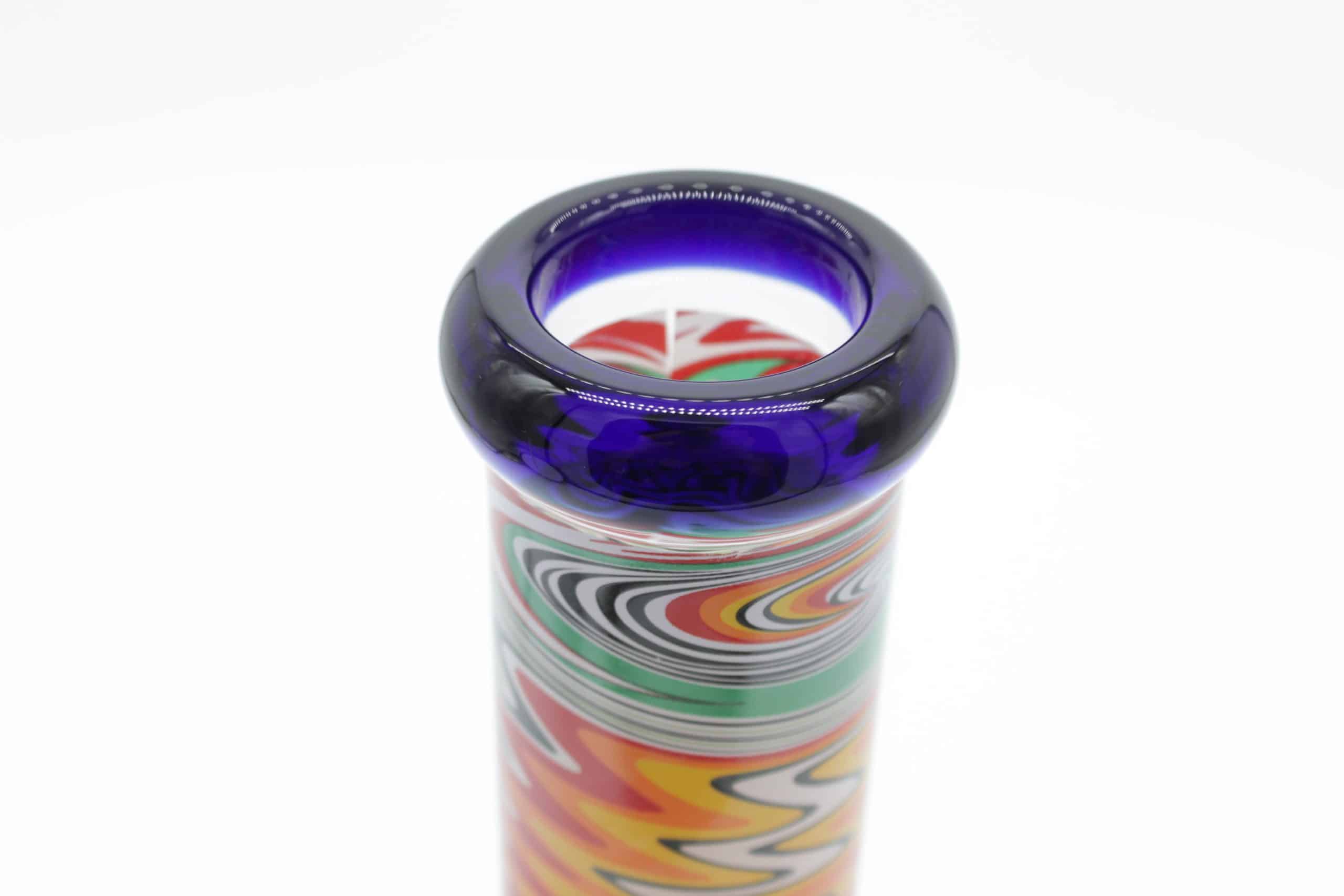 13” Tie-Dye Beaker Bong – Thick Borosilicate Glass with Ice Catcher & Color Downstem - Image 6