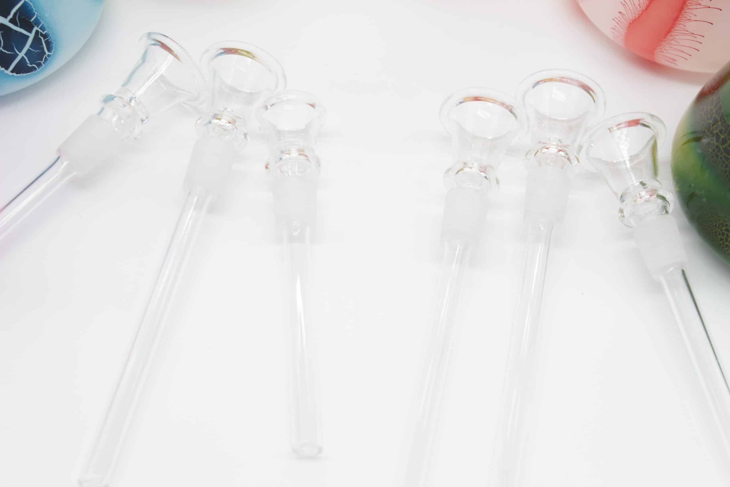 Triple Dome Percolator Beaker Bong – Crackle Glass Design with Fixed Downstem Bowl - Image 15