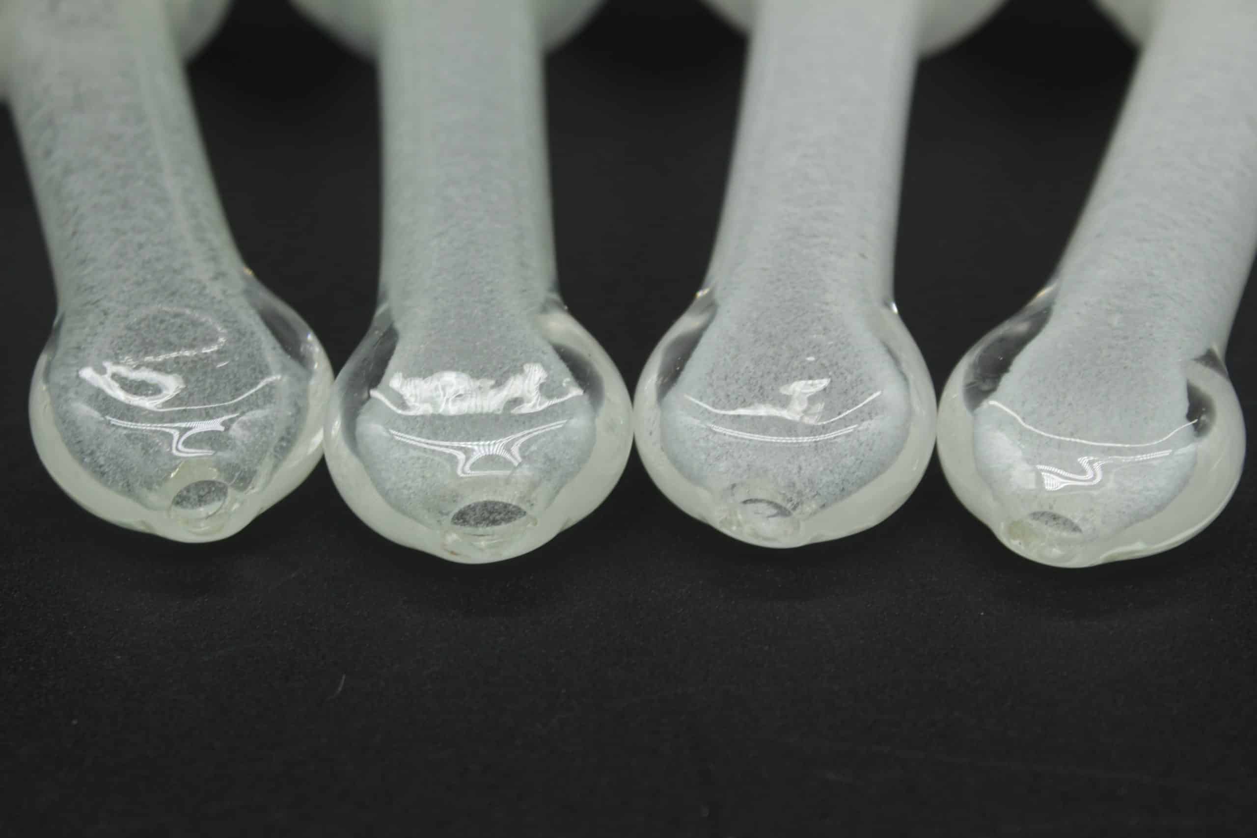 Glow in the Dark Glass Hand Pipe – 4 Inch Borosilicate Spoon Pipe - Image 5