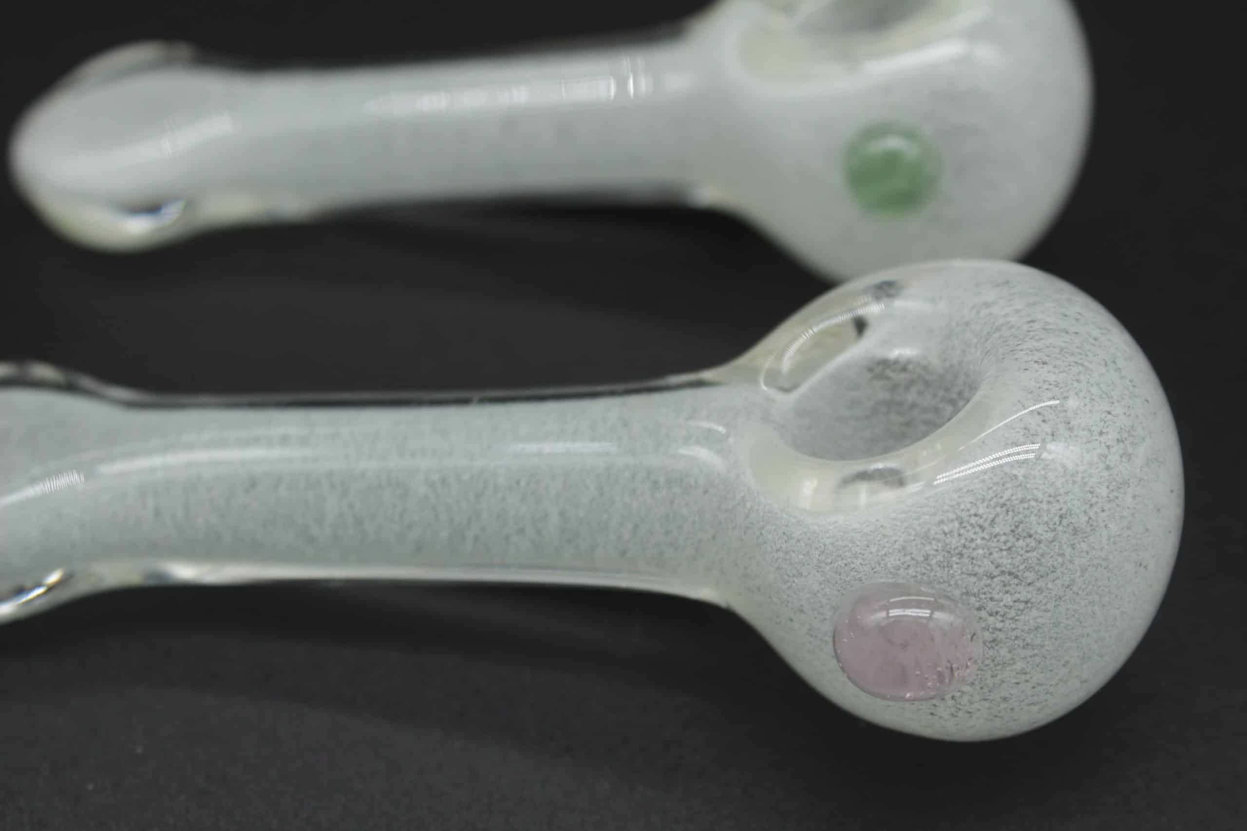 Glow in the Dark Glass Hand Pipe – 4 Inch Borosilicate Spoon Pipe - Image 9