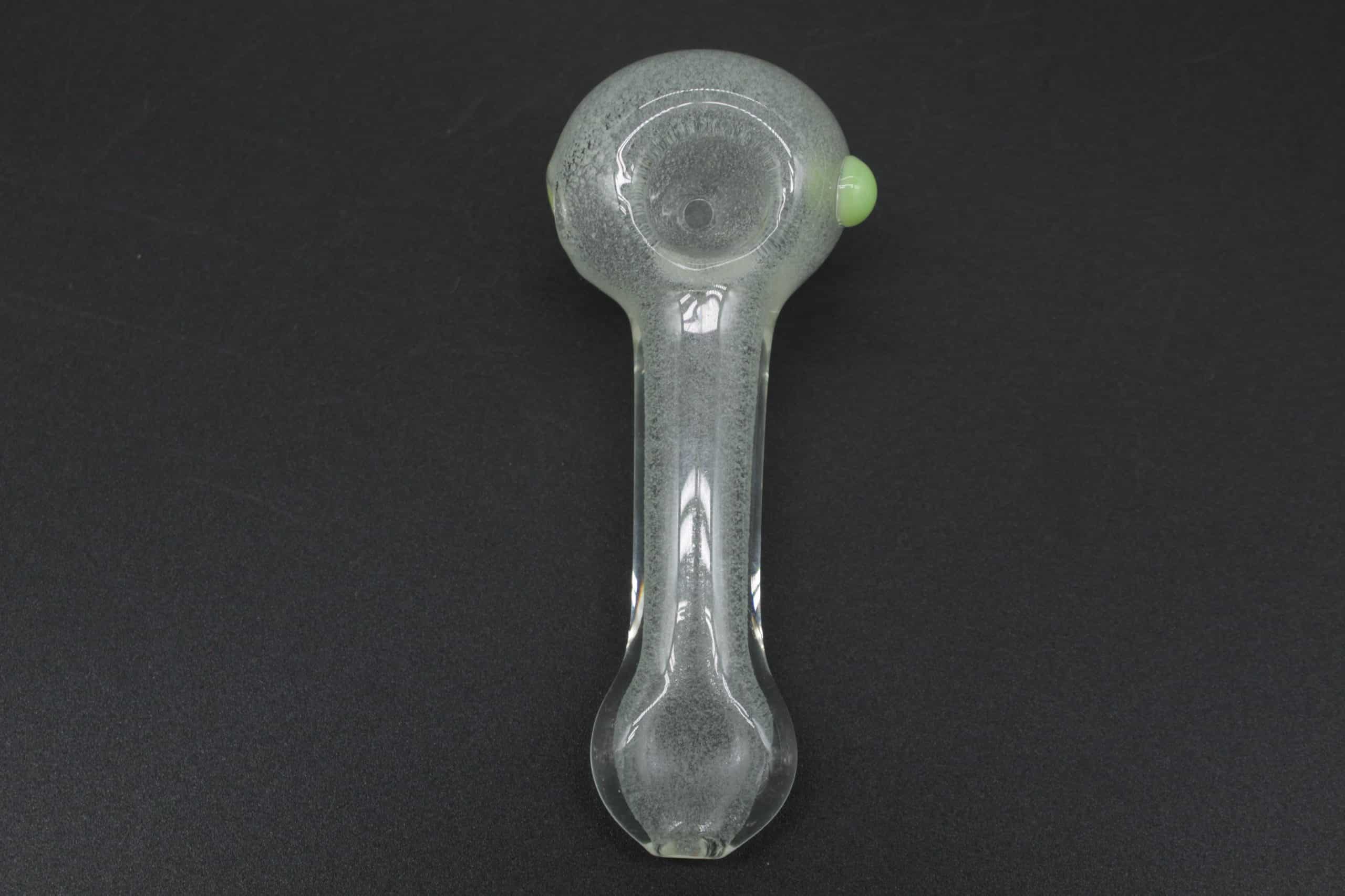 Glow in the Dark Glass Hand Pipe – 4 Inch Borosilicate Spoon Pipe - Image 11