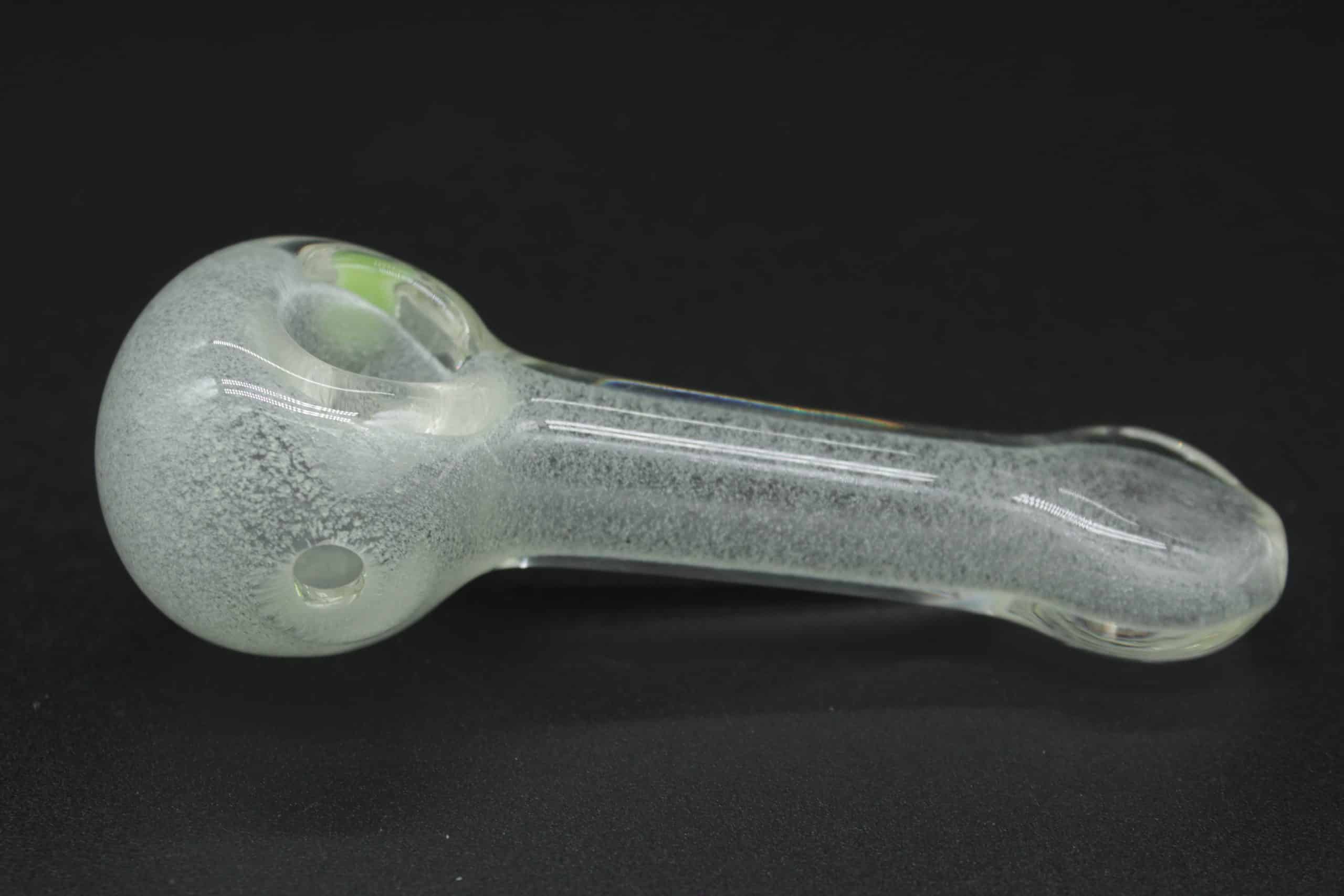 Glow in the Dark Glass Hand Pipe – 4 Inch Borosilicate Spoon Pipe - Image 12
