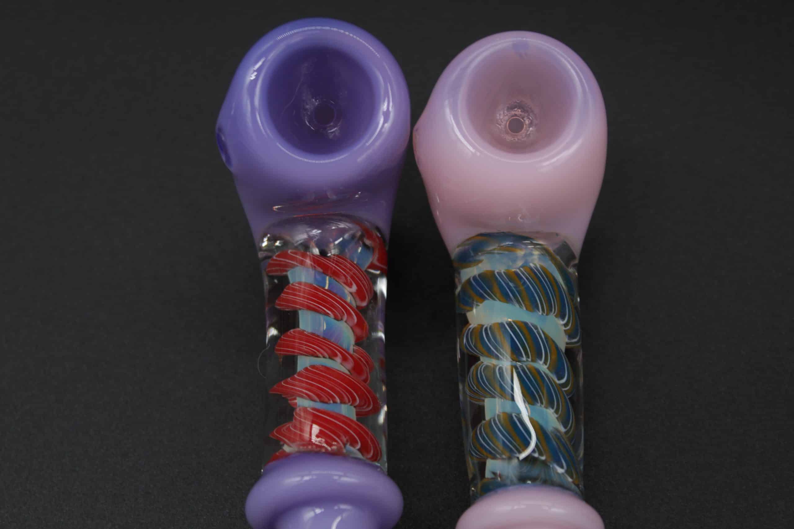 10" Glossy Coil Gandalf Glass Hand Pipe – Long Borosilicate Spoon Pipe - Image 9