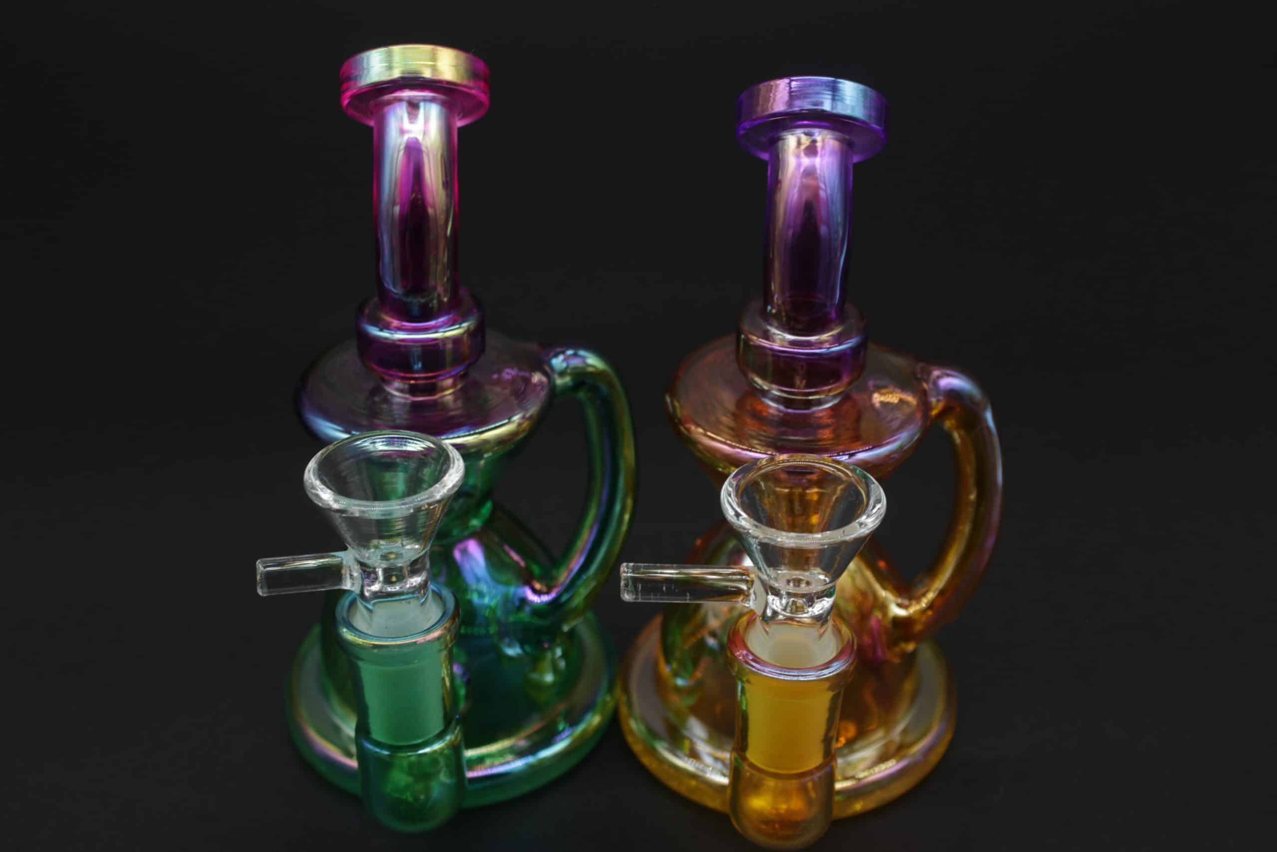 Two-Tone Colorful Small Water Pipe – 5 Inch Borosilicate Glass Bong - Image 10