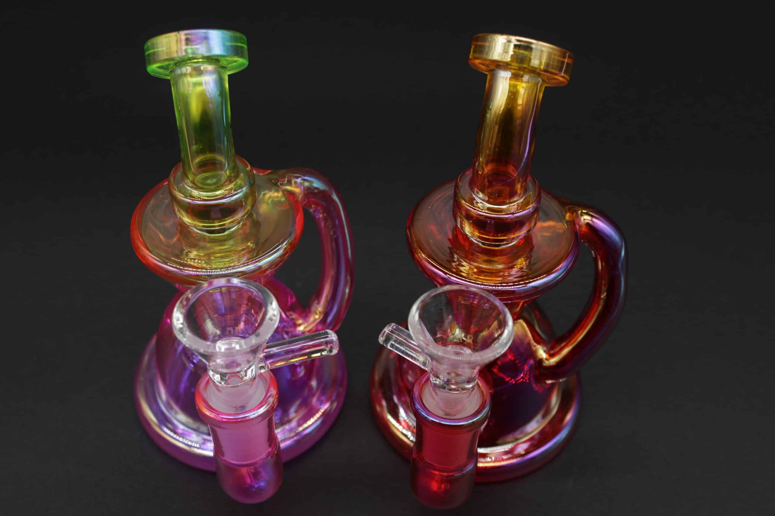 Two-Tone Colorful Small Water Pipe – 5 Inch Borosilicate Glass Bong - Image 23