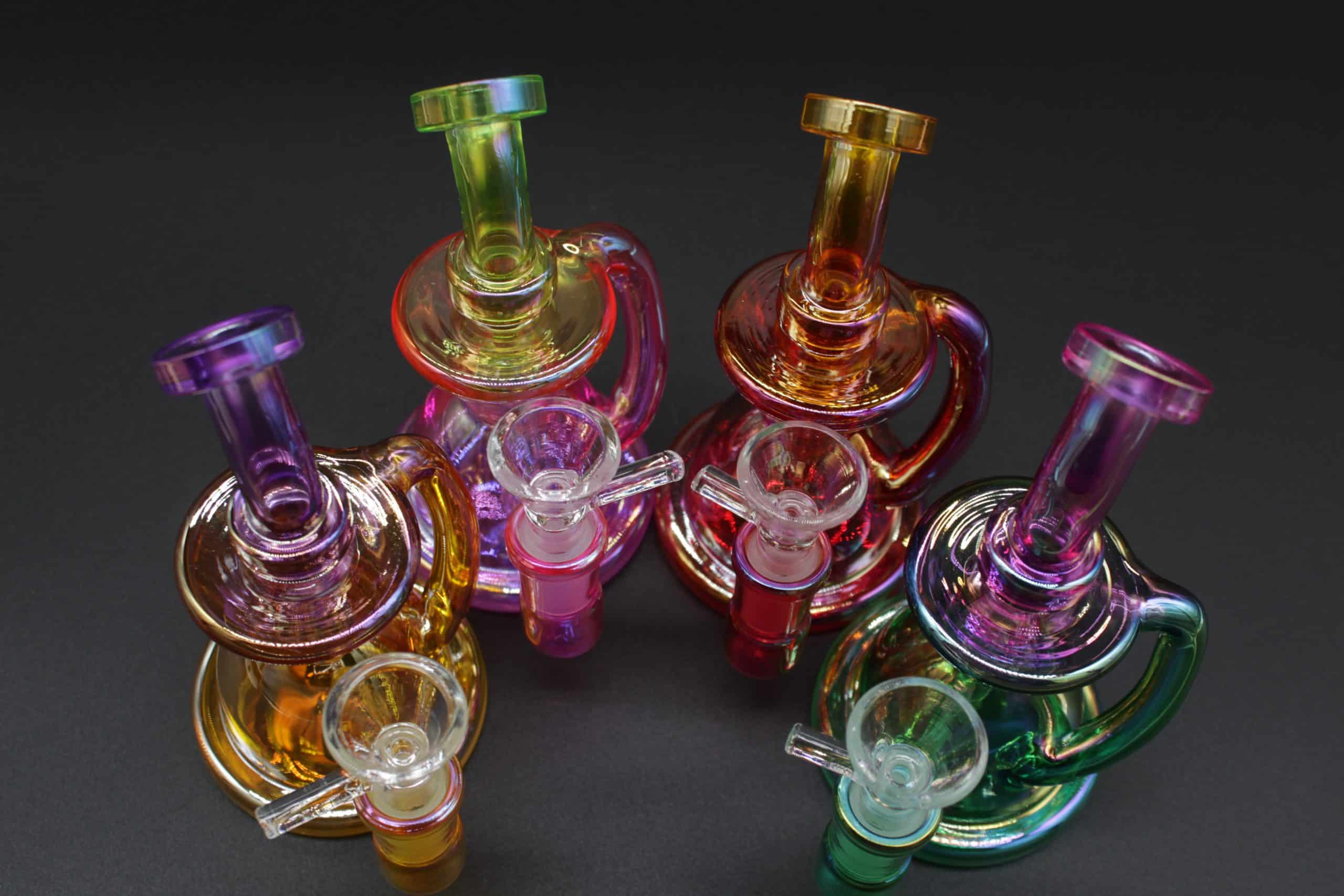 Two-Tone Colorful Small Water Pipe – 5 Inch Borosilicate Glass Bong - Image 13