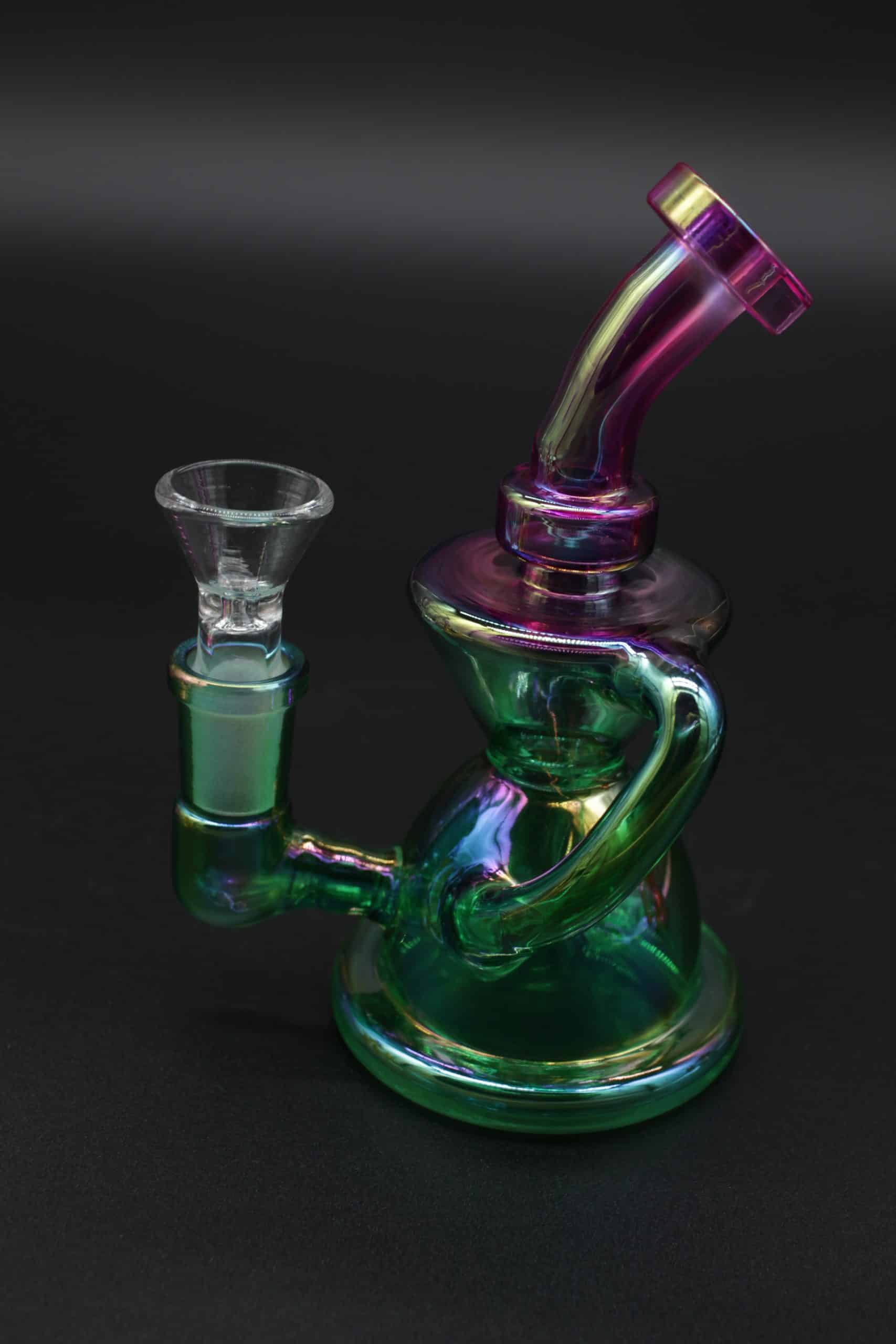 Two-Tone Colorful Small Water Pipe – 5 Inch Borosilicate Glass Bong - Image 15
