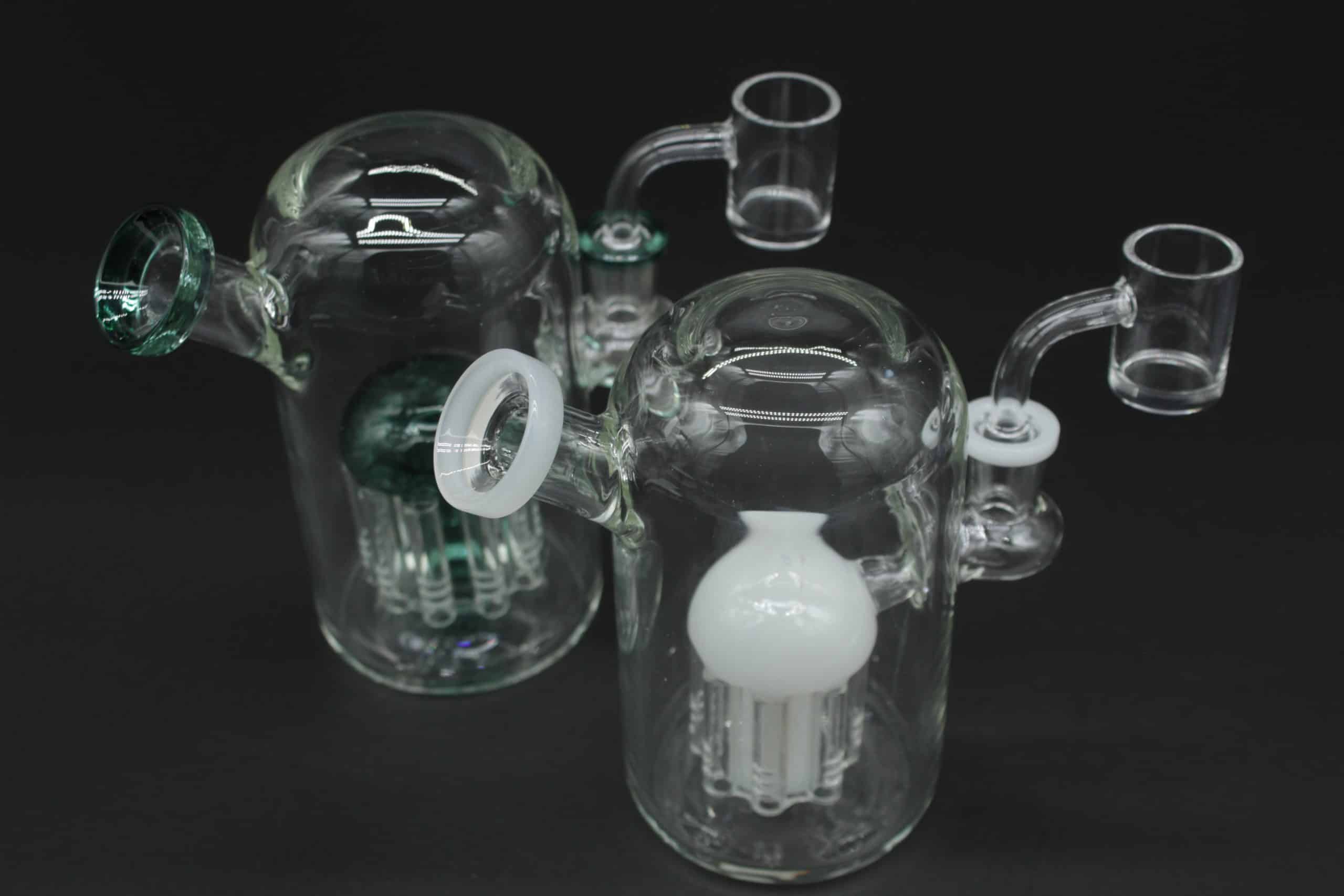 Whimsical Jellyfish Dab Rig – 5.5 Inch Borosilicate Glass Mini Rig with Quartz Banger - Image 2