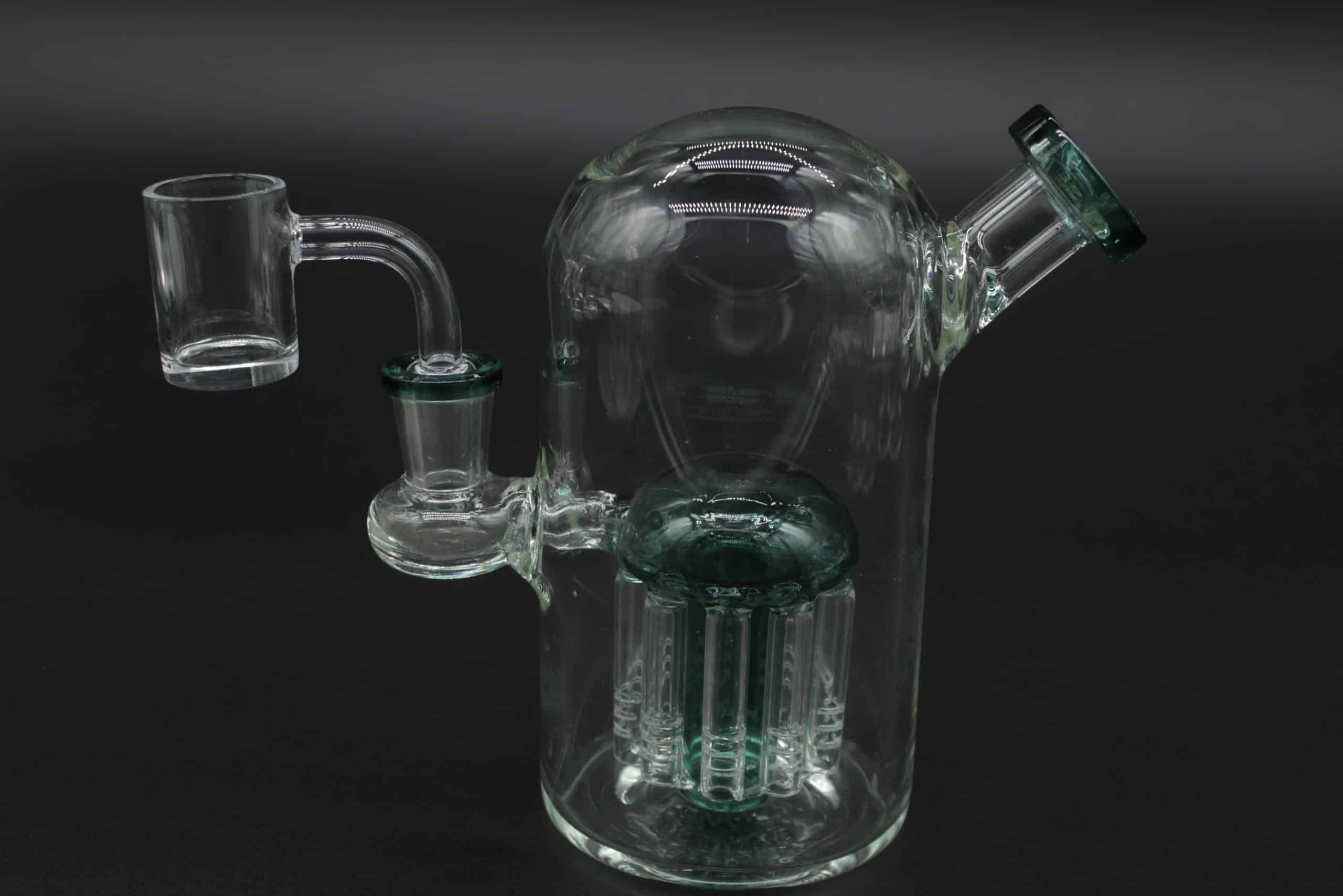 Whimsical Jellyfish Dab Rig – 5.5 Inch Borosilicate Glass Mini Rig with Quartz Banger - Image 4