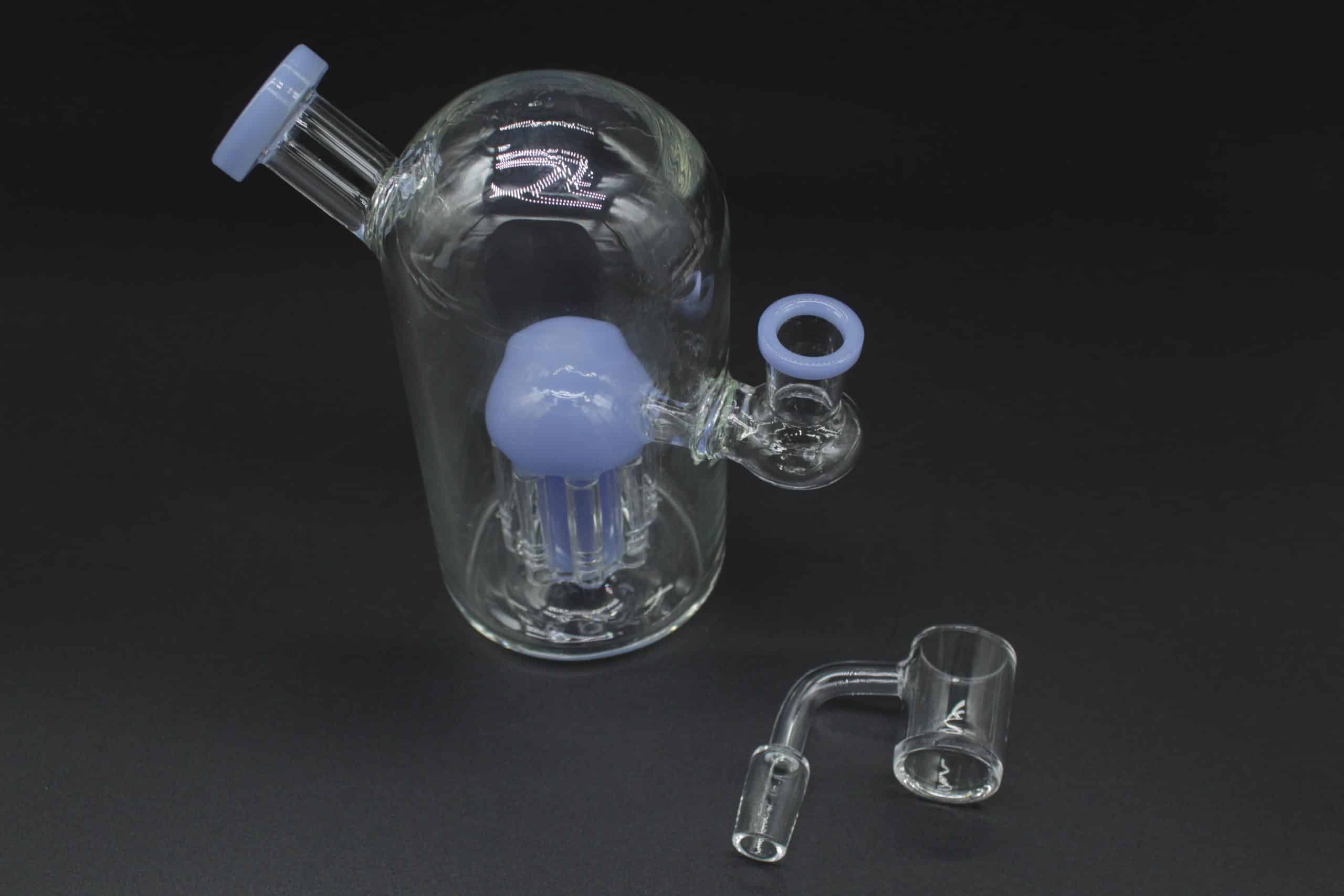 Whimsical Jellyfish Dab Rig – 5.5 Inch Borosilicate Glass Mini Rig with Quartz Banger - Image 7