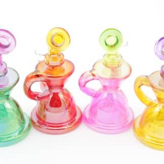 Two-Tone Colorful Small Water Pipe – 5 Inch Borosilicate Glass Bong