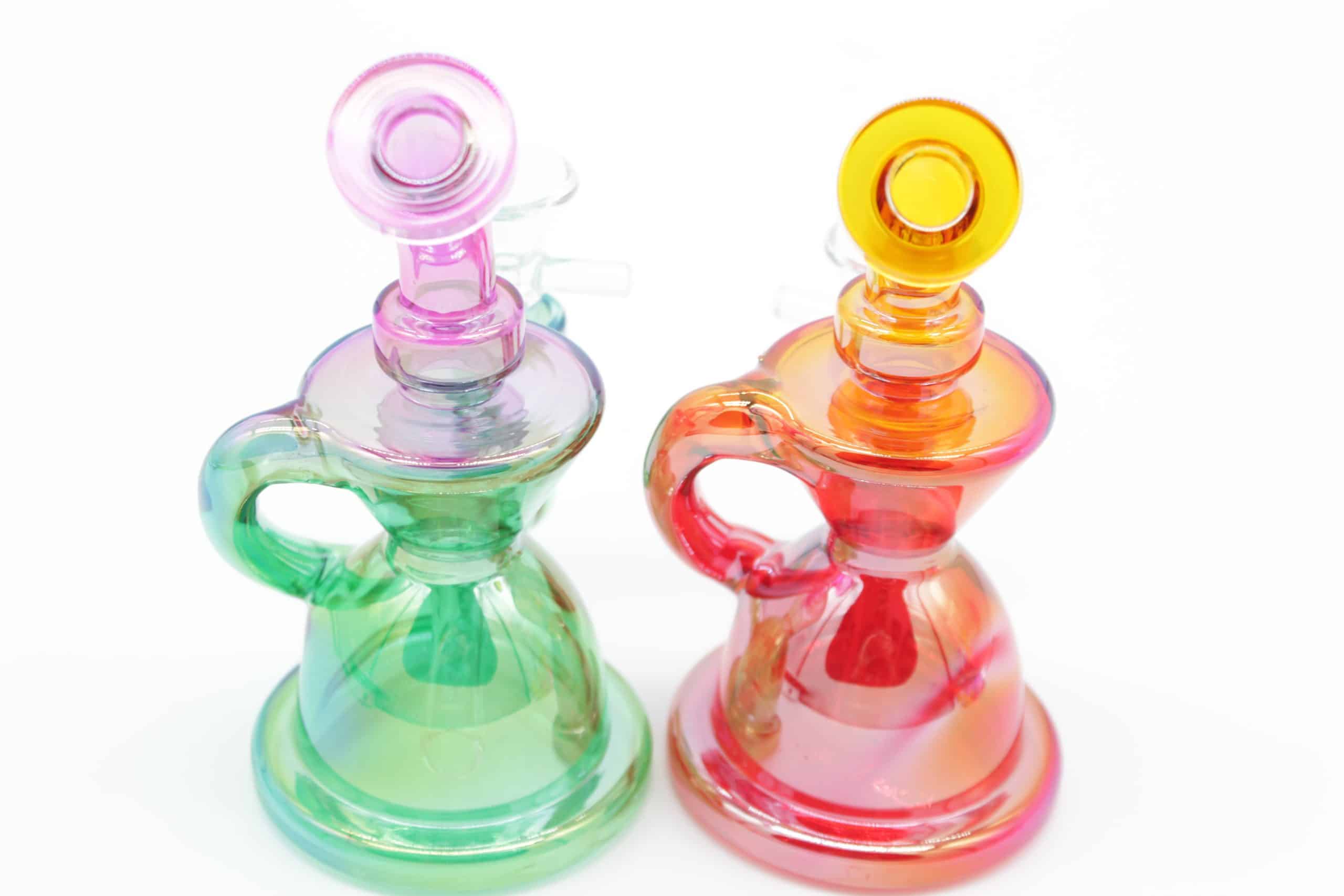 Two-Tone Colorful Small Water Pipe – 5 Inch Borosilicate Glass Bong - Image 6