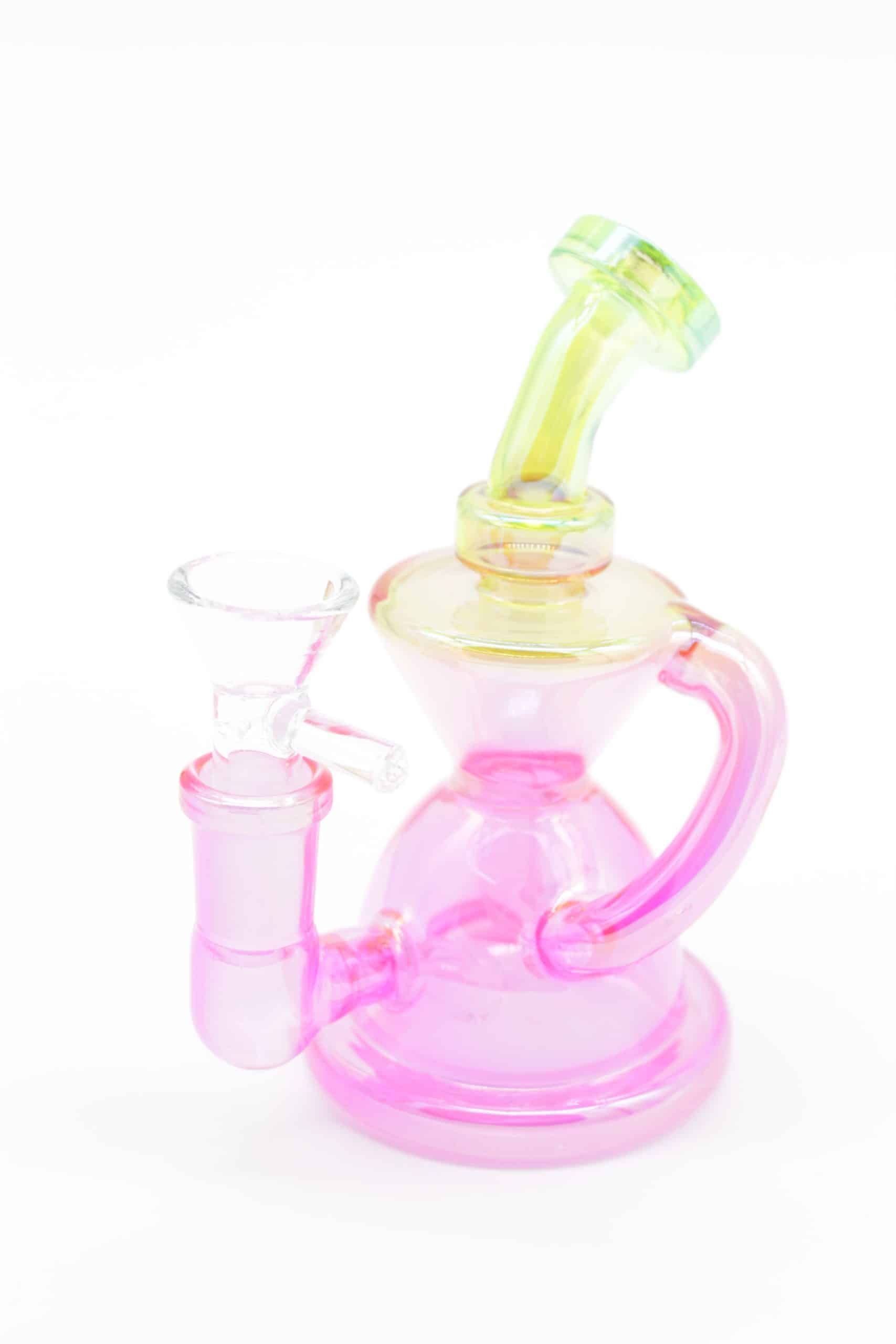 Two-Tone Colorful Small Water Pipe – 5 Inch Borosilicate Glass Bong - Image 7