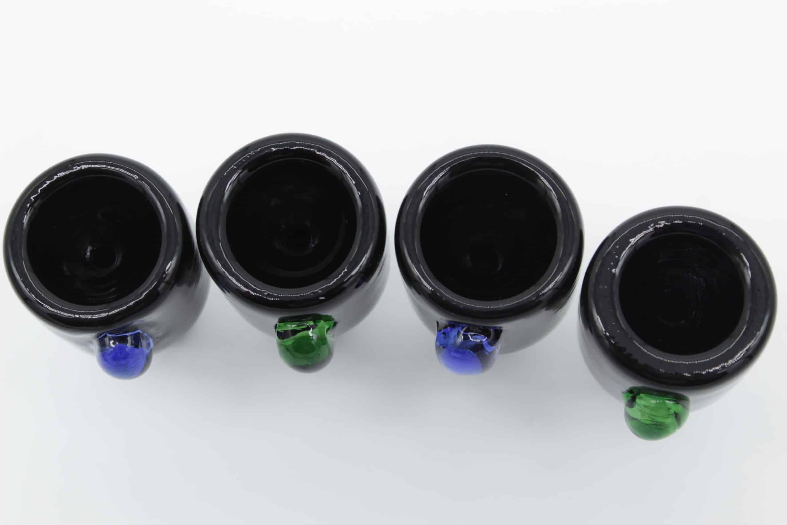14mm Black Glass Bowl with Color Dot Handle – Male Replacement Slide Piece - Image 7