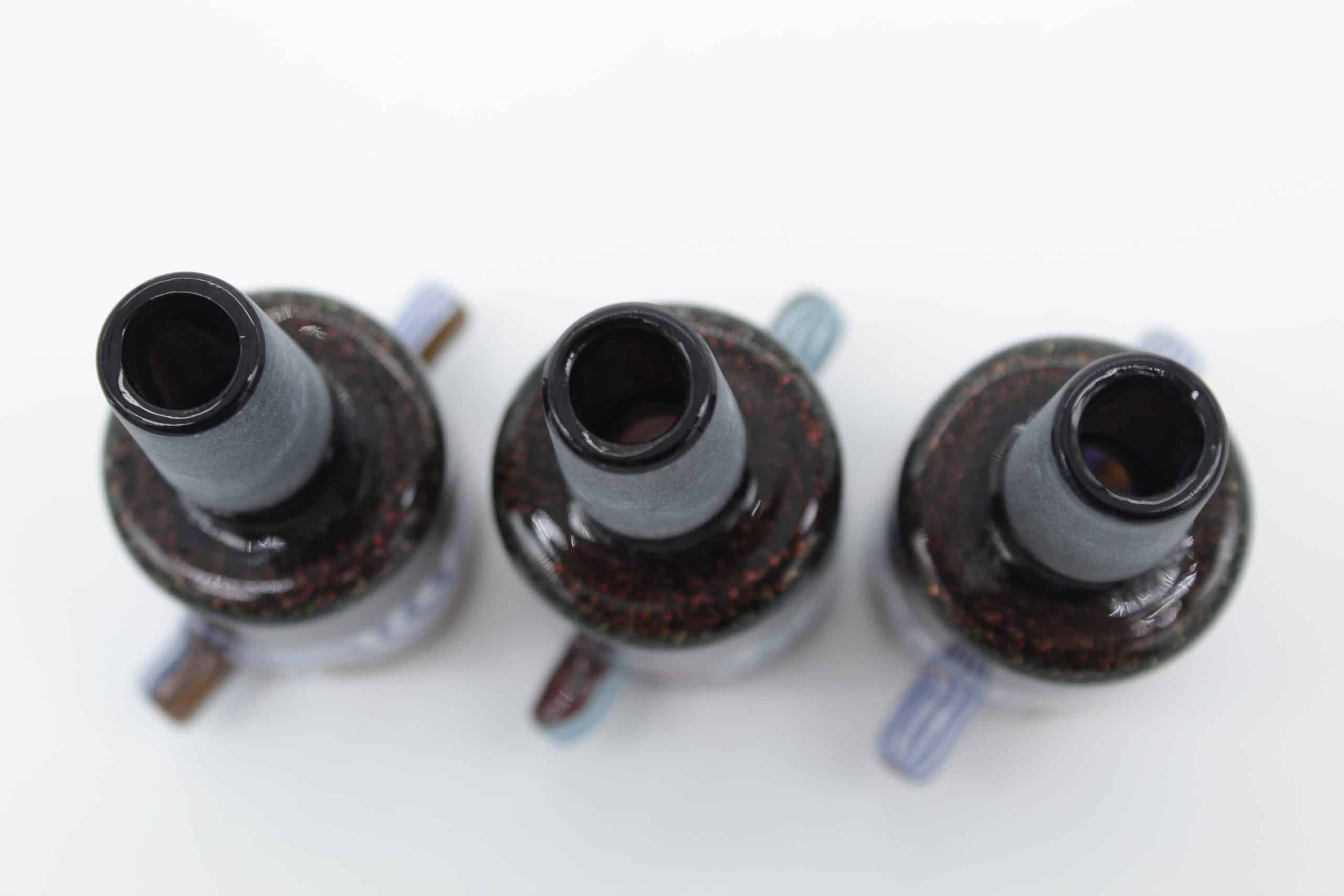 14mm Triple Tone Swirl Glass Bowl with Dual Handles – Male Replacement Slide - Image 8