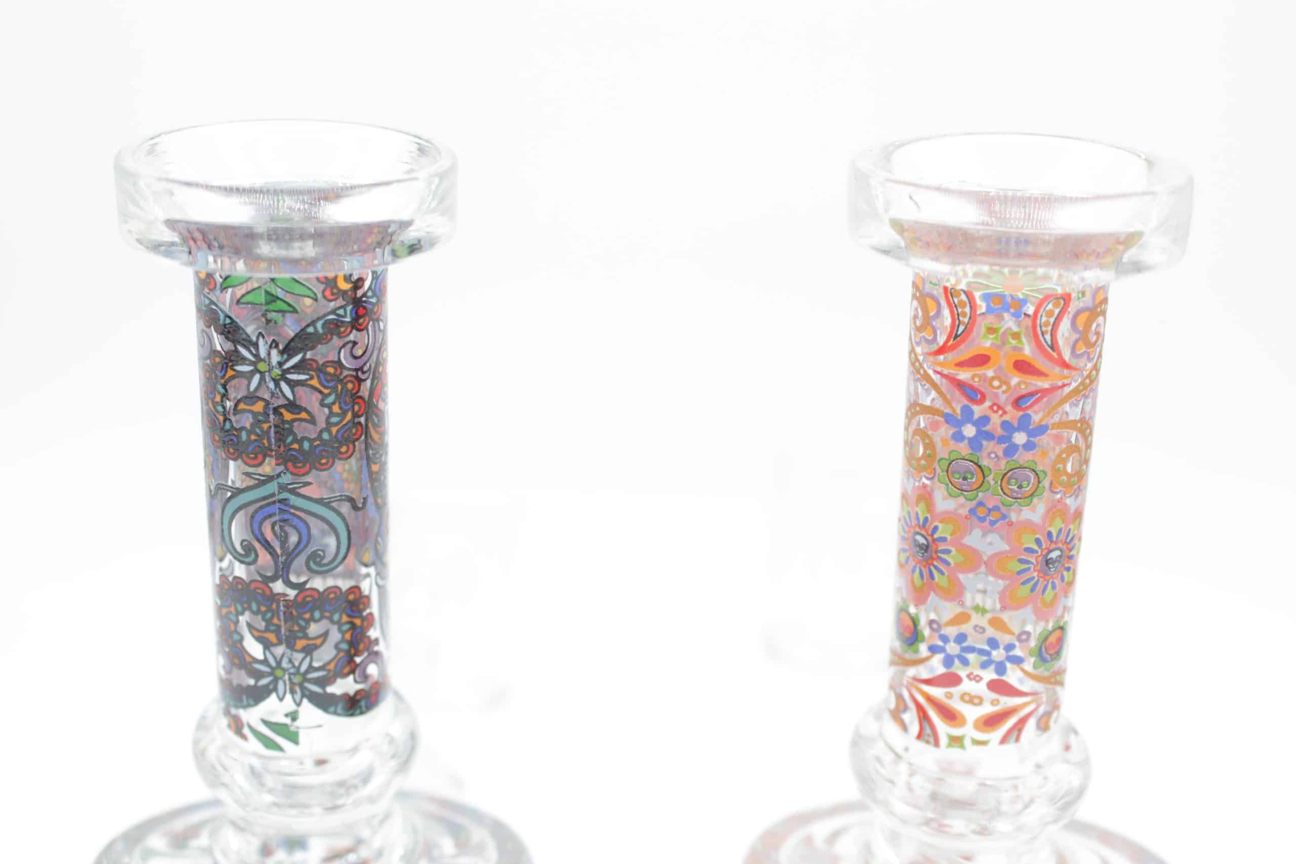 Mosaic Skull Small Dab Rig – 7 Inch Borosilicate Glass Rig with Quartz Banger - Image 15