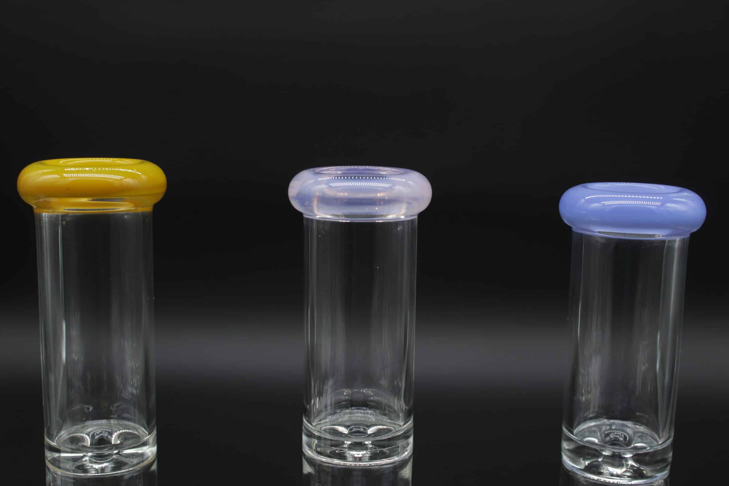 Straight Tube 3 Section Percolator Dab Rig – 10 Inch Colored Trim Quartz Banger Rig - Image 2