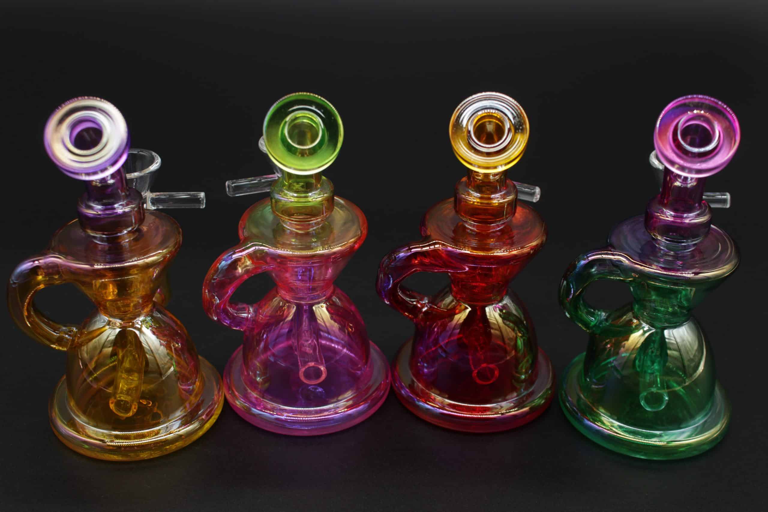 Two-Tone Colorful Small Water Pipe – 5 Inch Borosilicate Glass Bong - Image 21
