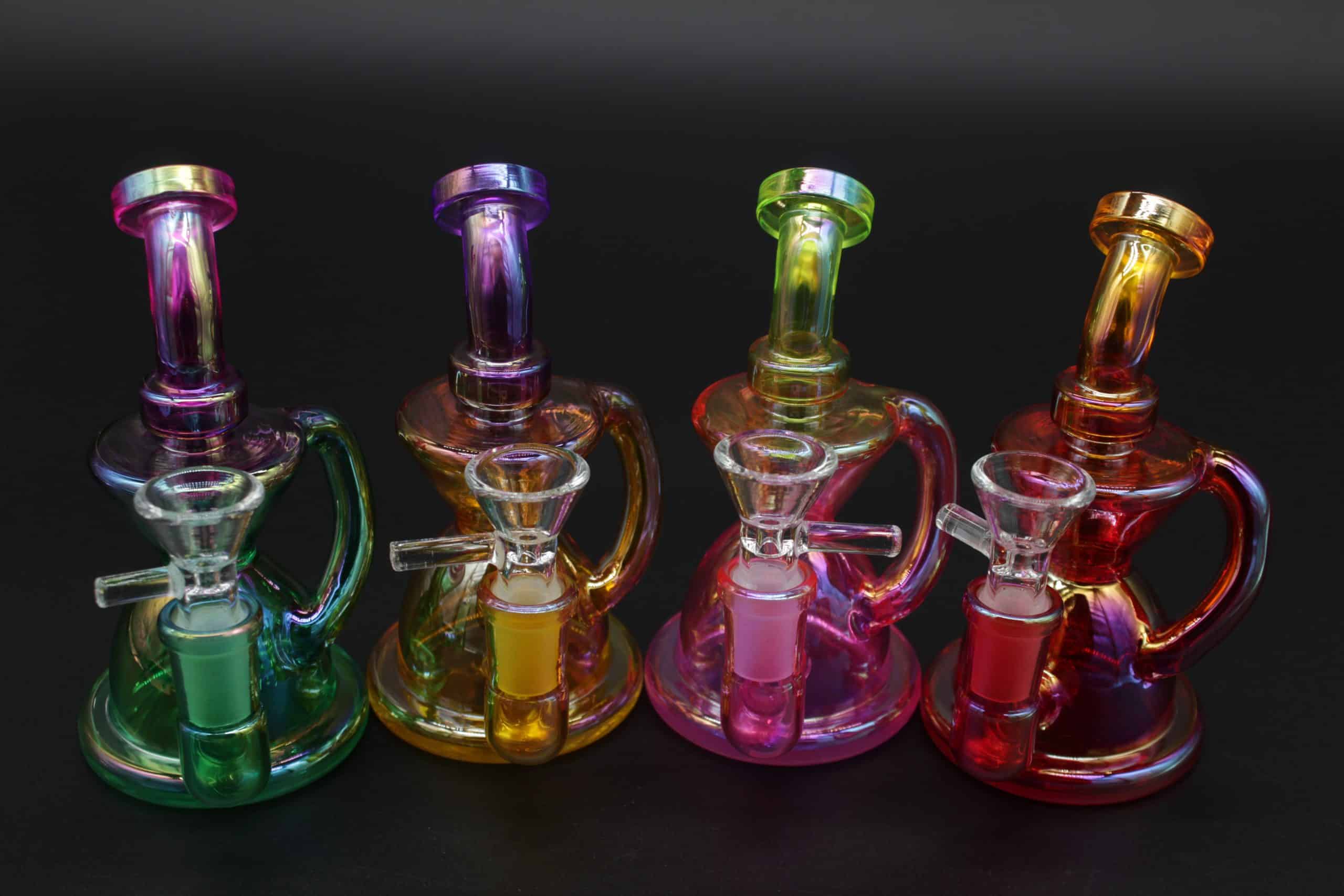 Two-Tone Colorful Small Water Pipe – 5 Inch Borosilicate Glass Bong - Image 22