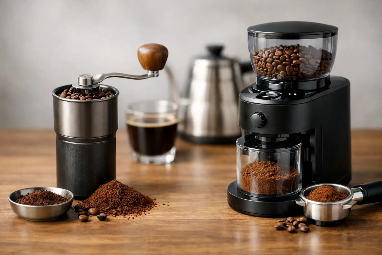Manual Grinder vs Electric Grinder